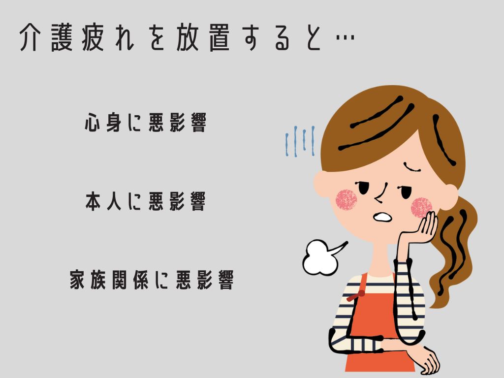 介護疲れを放置すると、心身・本人・家族関係に悪影響