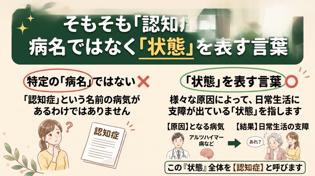 そもそも「認知症」とは？病名ではなく「状態」を表す言葉
