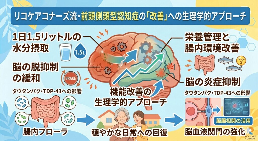 リコケアコナーズ流・前頭側頭型認知症の「改善」への生理学的アプローチ