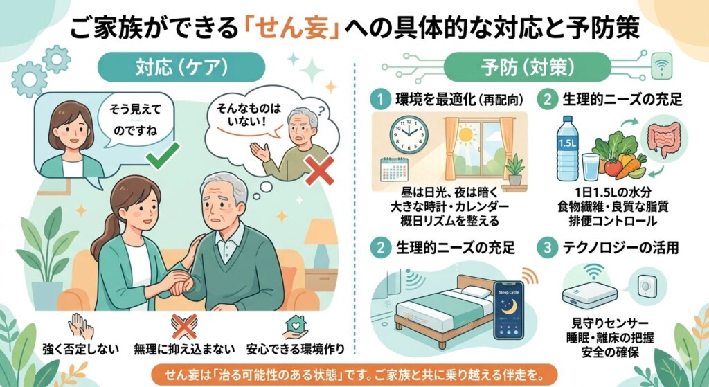 ご家族ができる「せん妄」への具体的な対応と予防策