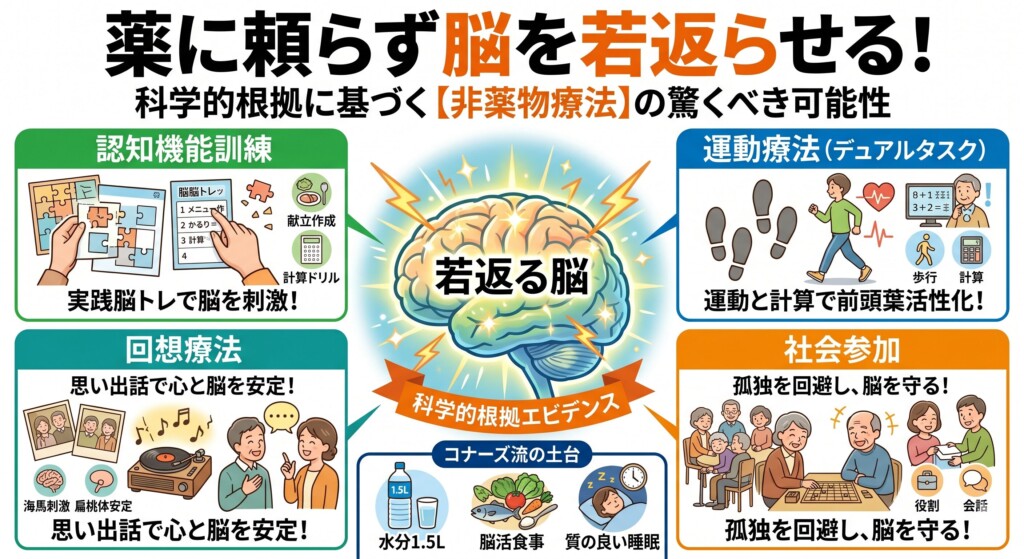 薬物療法だけに頼らない！科学的根拠のある「非薬物療法」の驚くべき可能性
