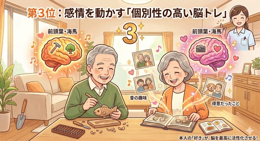 第3位：感情を動かす「個別性の高い脳トレ」
