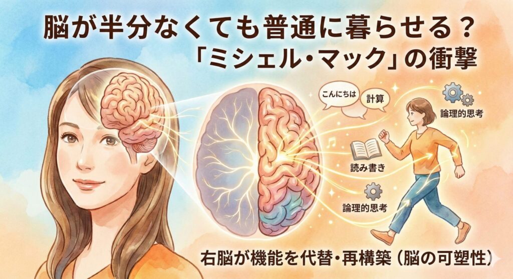 脳が半分なくても普通に暮らせる?「ミシェル・マック」の衝撃