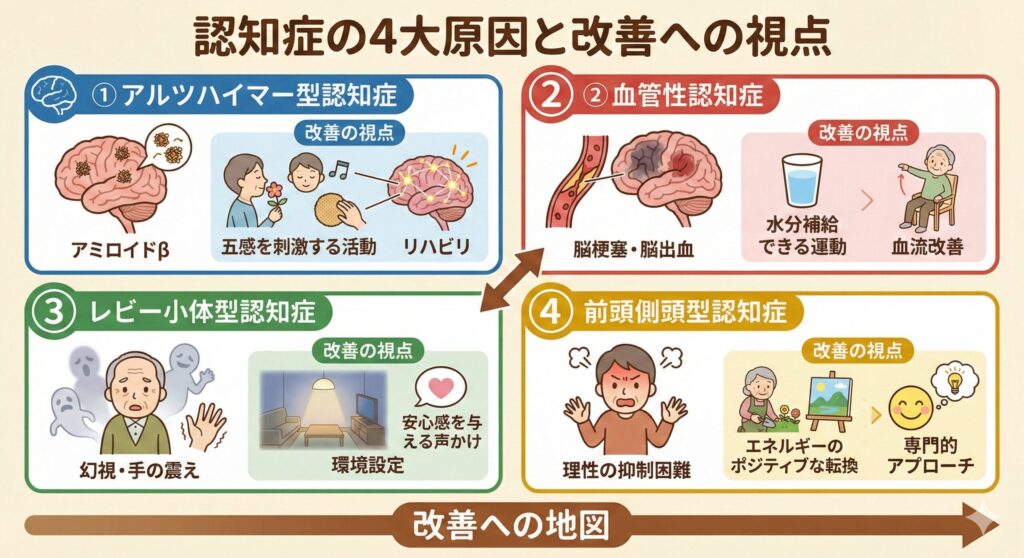 認知症を引き起こす「4大原因」と改善への視点
