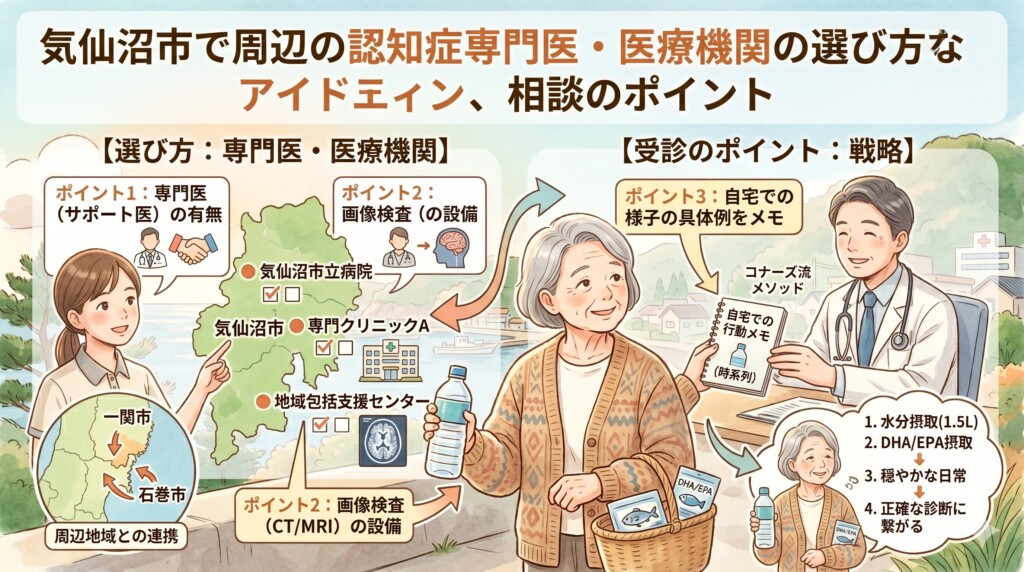 気仙沼市内および周辺の認知症専門医・医療機関の選び方と受診のポイント