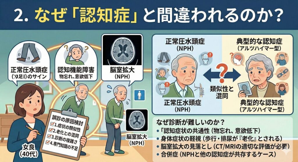 なぜ「認知症」と間違われるのか？
