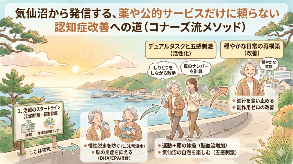 気仙沼から発信する、薬や公的サービスだけに頼らない認知症改善への道