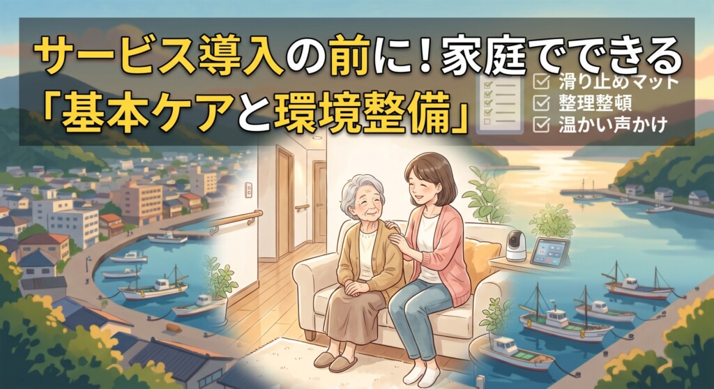 サービスを導入する前に!家庭でできる「基本ケアと環境整備」