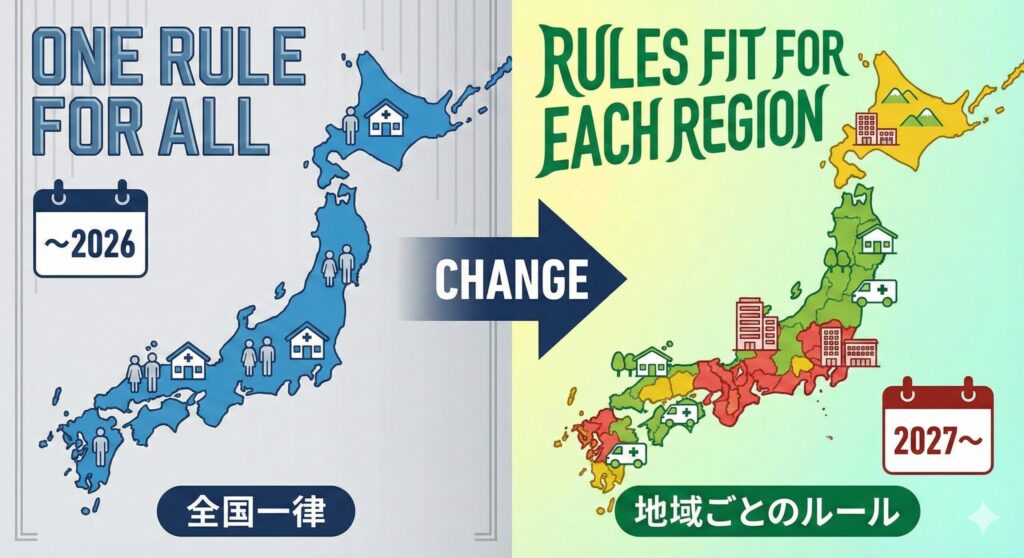 介護保険は「全国一律」から「地域ごとのルール」へ