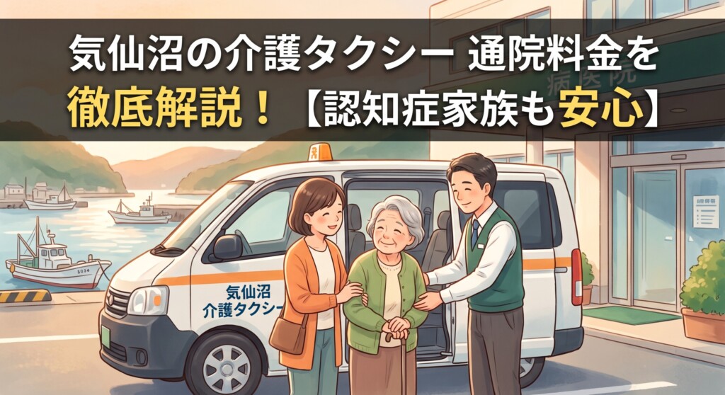 【気仙沼】介護タクシーの料金相場と選び方｜費用を抑える通院のコツ