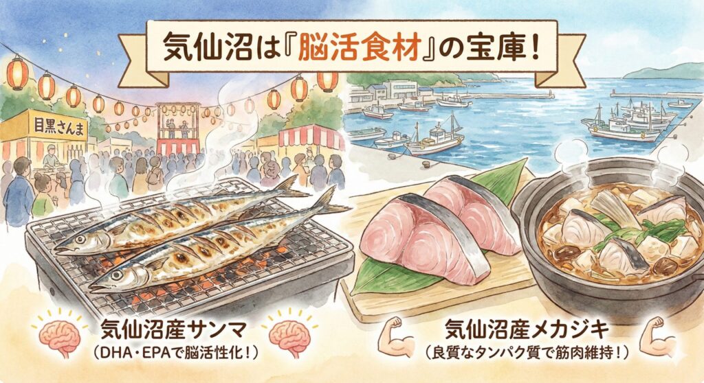 気仙沼は「脳活食材」の宝庫！（サンマ・メカジキ）
