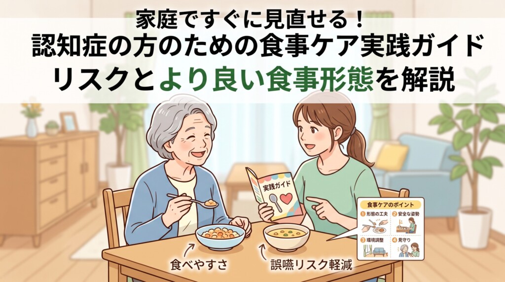 家庭ですぐに見直せる！認知症の方のための食事ケア実践ガイド