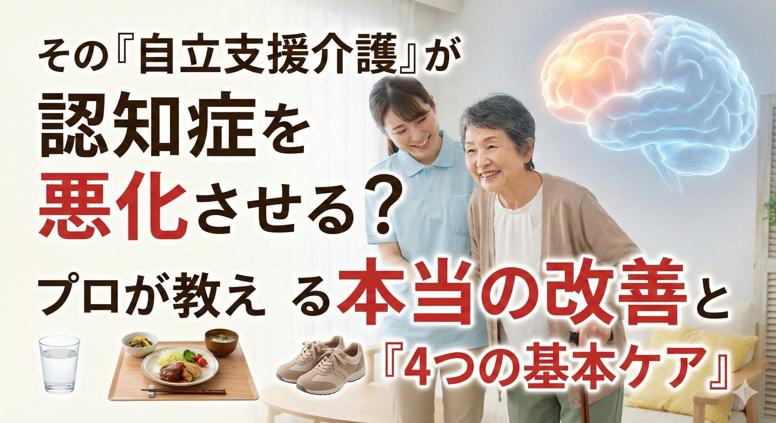 その「自立支援介護」が認知症を悪化させる？プロが教える本当の改善と「4つの基本ケア」