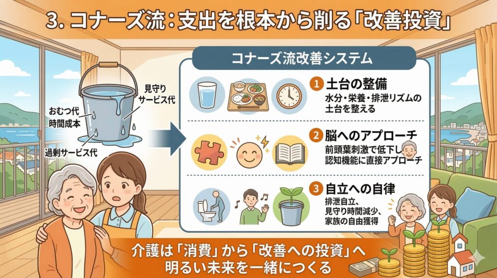 コナーズ流：支出を根本から削る「改善投資」