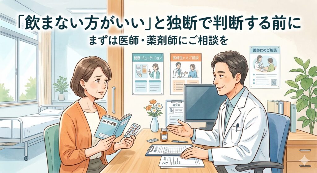 「飲まない方がいい」と独断で判断する前に