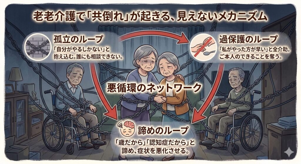 老老介護で「共倒れ」が起きる、見えないメカニズム