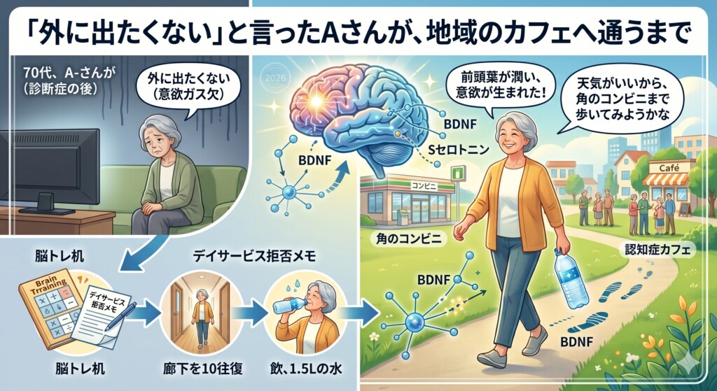 「外に出たくない」と言ったAさんが、地域のカフェへ通うまで