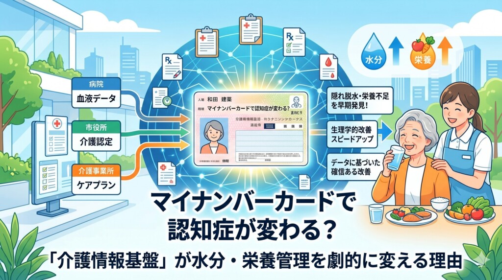 マイナンバーカードで認知症が変わる？「介護情報基盤」が水分・栄養管理を劇的に変える理由