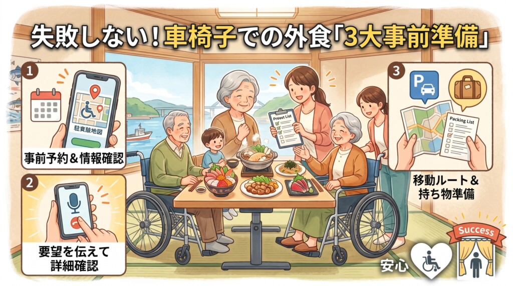 失敗しない!車椅子での外食「3大事前準備」