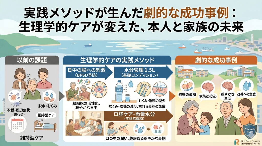 実践メソッドが生んだ劇的な成功事例：生理学的ケアが変えた、本人と家族の未来