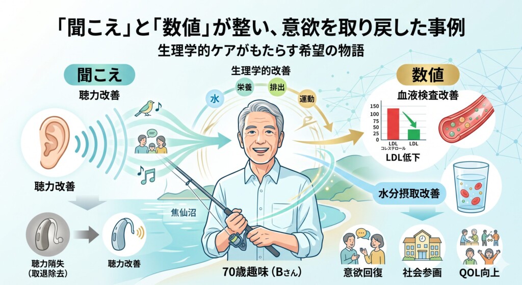 「聞こえ」と「数値」が整い、意欲を取り戻した事例