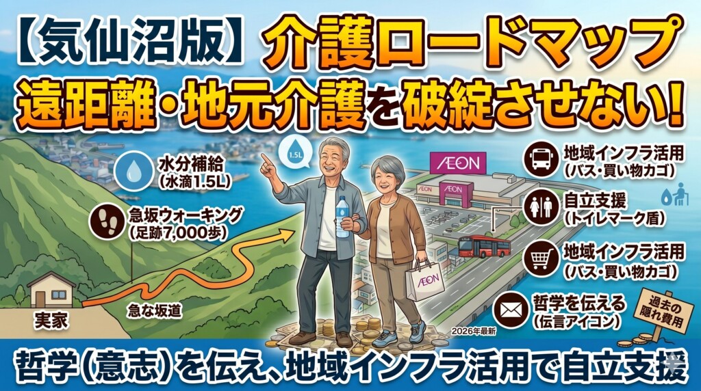 気仙沼での遠距離介護・地元介護を破綻させないためのロードマップ