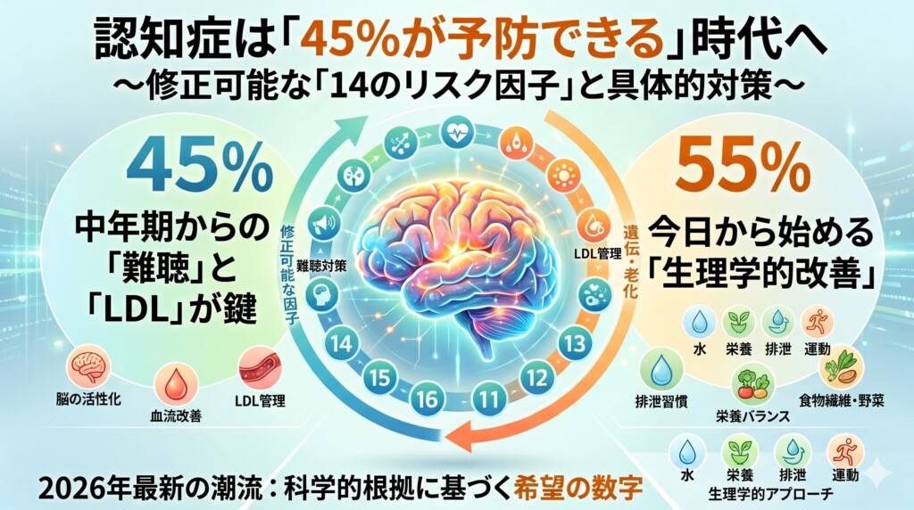 認知症は「45%が予防できる」時代へ