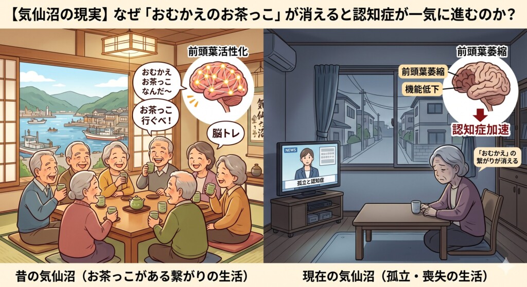 【気仙沼の現実】なぜ「おむかえのお茶っこ」が消えると認知症が一気に進むのか？