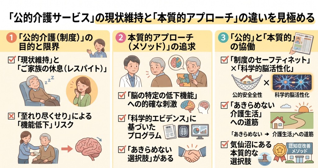 公的な介護サービスだけで「認知症」は改善するのか?という疑問