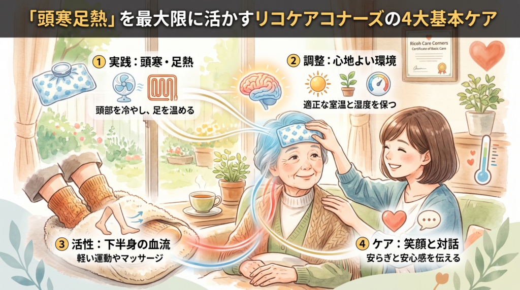 「頭寒足熱」を最大限に活かすリコケアコナーズの4大基本ケア