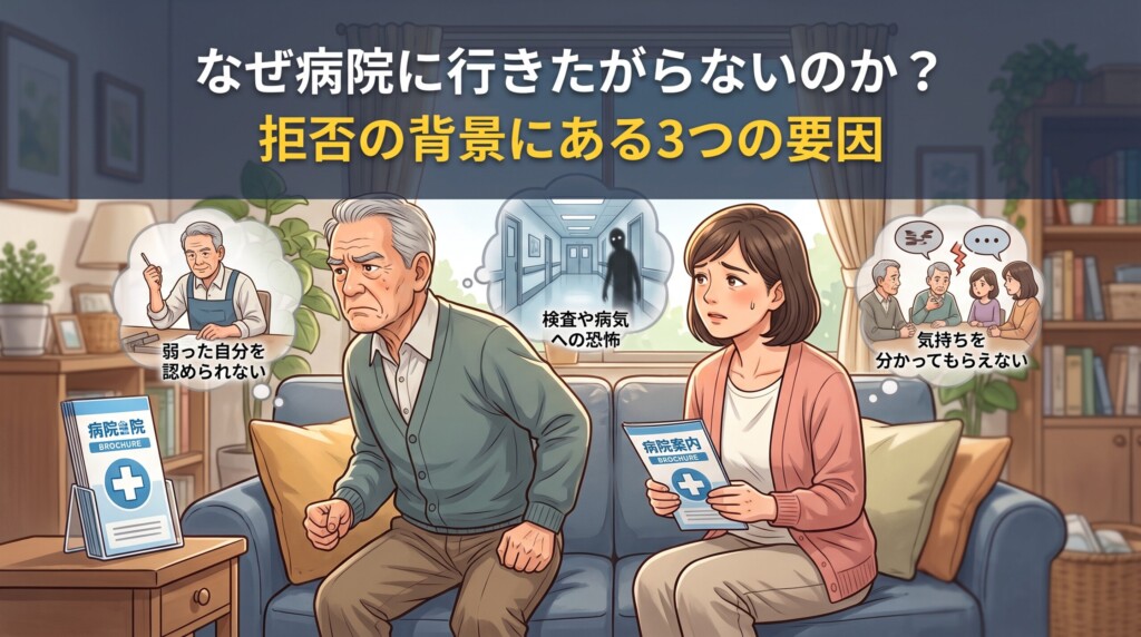 なぜ病院に行きたがらないのか？拒否の背景にある3つの要因