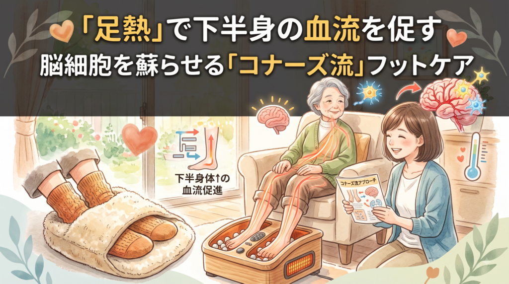 【足熱編】下半身の血流を促し、脳細胞を蘇らせる「コナーズ流」アプローチ