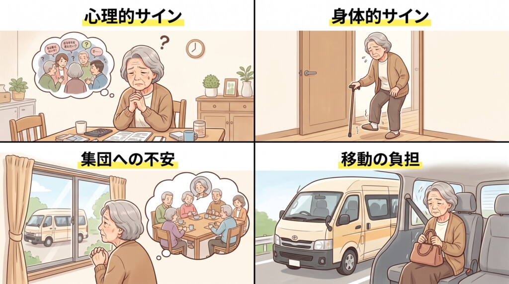 なぜ本人はデイサービスを行きたがらないのか？心理と身体のサイン