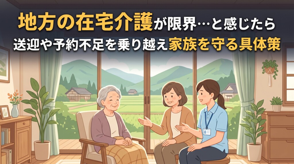 地方の在宅介護が限界…送迎距離やショートステイ不足を乗り越え、家族の心と生活を守る具体策