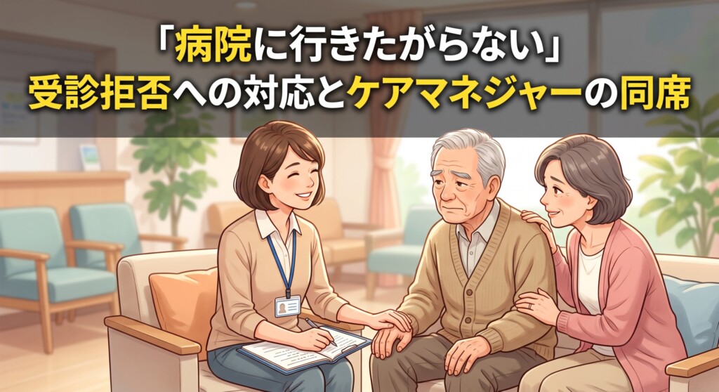「病院に行きたがらない」受診拒否への対応とケアマネジャーの同席