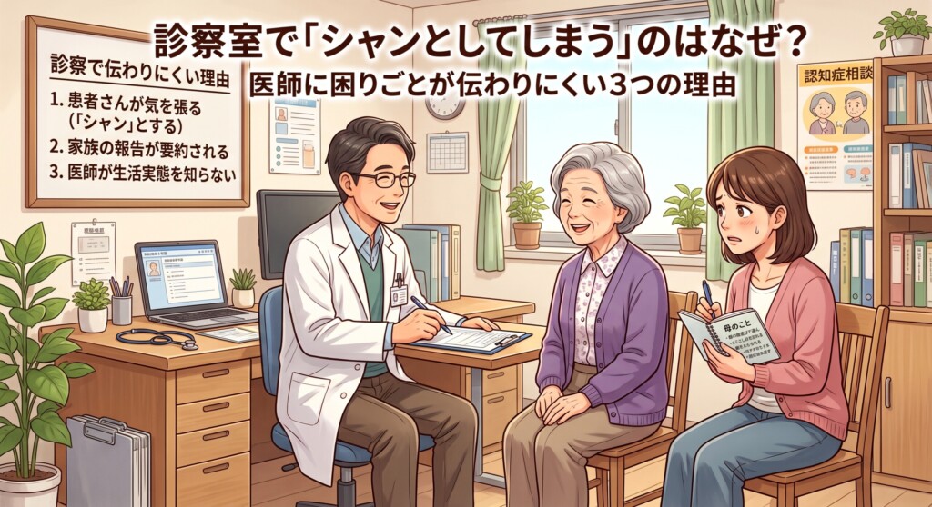 診察室で「シャンとしてしまう」のはなぜ?医師に困りごとが伝わりにくい3つの理由