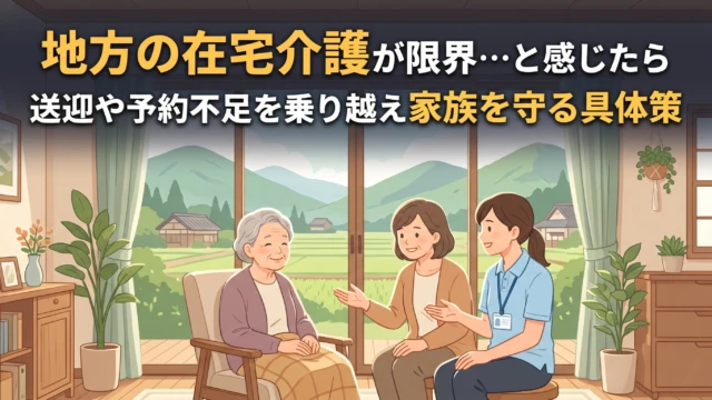 「病院へ連れて行くだけで半日がかり…」
「少しだけ休みたいのに、ショートステイの空きがどこにもない」

地方で暮らす親御さんの介護をしていると、都会の介護情報だけでは解決できない「地方ならではの壁」にぶつかり、お一人で追い詰められてしまう方が少なくありません。

車社会での通院や買い物の送迎、限られた事業所の選択肢、毎週末の遠距離介護、そしてこれからやってくる冬の厳しい寒暖差…。

もし今、「もう限界かもしれない」と感じていても、どうかご自身を責めないでくださいね。
それはあなたの愛情や努力が足りないからではなく、地方の環境そのものが、ご家族の力だけでは支えきれない構造になっているからです。

今回のブログでは、私たち「リコケアコナーズ」がケアマネジャーとして現場で向き合ってきた経験をもとに、地方の在宅介護で行き詰まった時の具体的な打開策をまとめました🌱

━━━━━━━━━━━━━━━
📖 新着ブログ記事のポイント
━━━━━━━━━━━━━━━
✅ 地方の在宅介護が限界を迎えやすい「4つの壁」
✅ ショートステイ不足を補う「小規模多機能」の活用法
✅ 送迎距離が遠いと言われた時の3つの工夫
✅ 遠距離介護で実家を支える「地域の目と手」の借り方
✅ ケアマネ・地域包括支援センターへ切実さを伝える手順

特に、ケアマネジャーや地域包括支援センターへ相談する時は、親御さんの症状だけでなく、
「夜中に3回起きて私の睡眠時間が4時間しかない」
「送迎で今月は仕事を3回早退した」
など、【ご家族が削っている生活】を具体的な数字で伝えることが、緊急性を理解してもらう一番の近道になります。

負担が跳ね上がる本格的な冬が来る前に、先回りしてあなたとご家族の心・生活を守る準備を始めませんか？

記事の全文は、プロフィールのリンク（ @アカウント名 ）またはストーリーズのリンクからすぐに読めます✨

「今はまだ読めないけれど、あとでじっくり確認したい」という方は、右下の【保存ボタン】を押しておくと、いつでも見返せますよ🔖

一人で抱え込まず、いつでも私たちを頼ってくださいね。

━━━━━━━━━━━━━━━
発信者：リコケアコナーズ
菅原浩平（主任ケアマネジャー、介護福祉士）
菅原嘉奈（ケアマネジャー、介護福祉士、認知症リハビリテーション専門士）

▼記事URL（コピー用）
https://konnors.net/recommend/rural-home-care-limit/
━━━━━━━━━━━━━━━

#在宅介護 #地方介護 #遠距離介護 #認知症介護 #親の介護 #介護疲れ #介護の限界 #ショートステイ #小規模多機能型居宅介護 #地域包括支援センター #ケアマネジャー #介護福祉士 #介護家族 #介護離職防止 #リコケアコナーズ